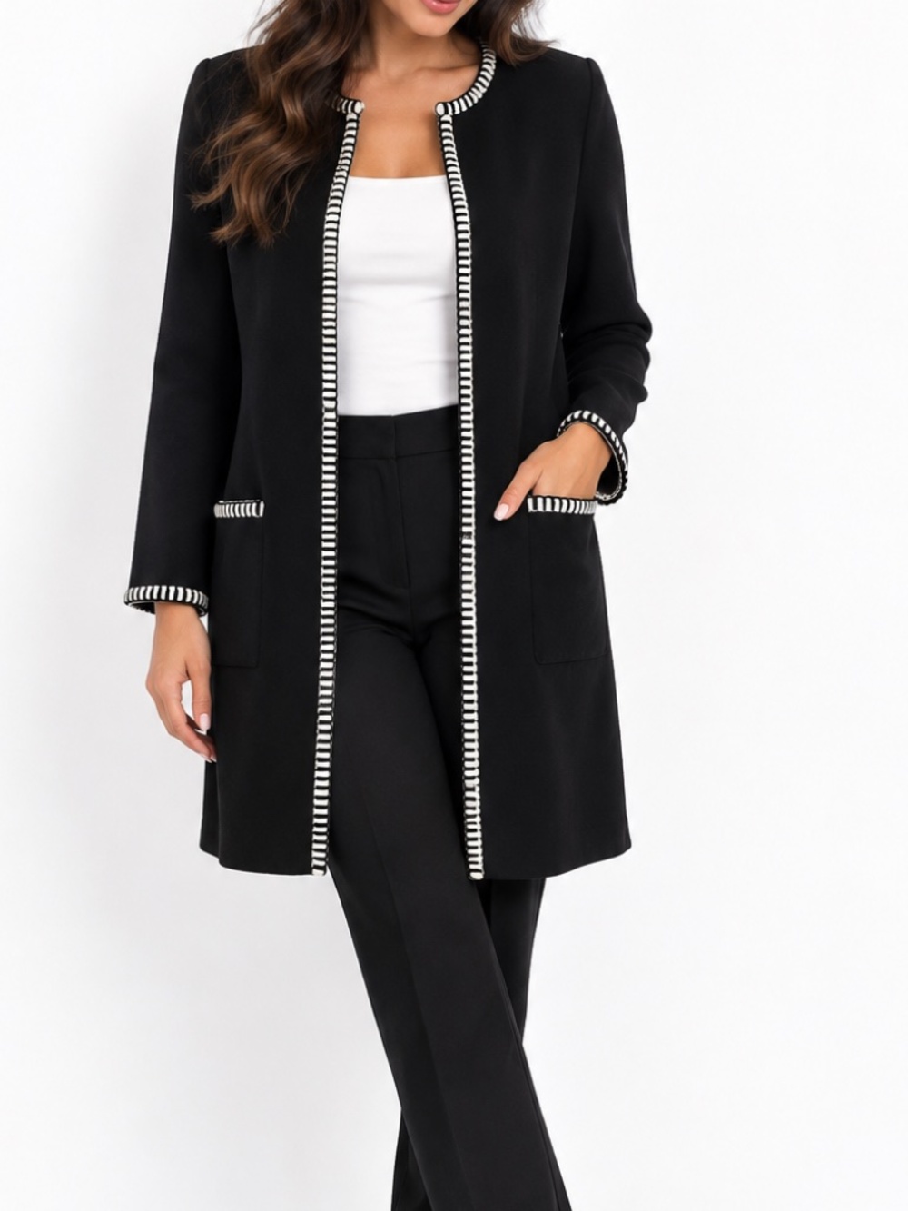Elegant Magaschoni Size M Black Jacket